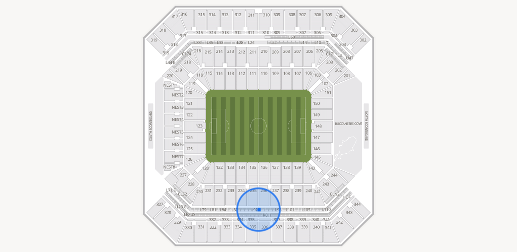 Raymond James Stadium Seating Chart