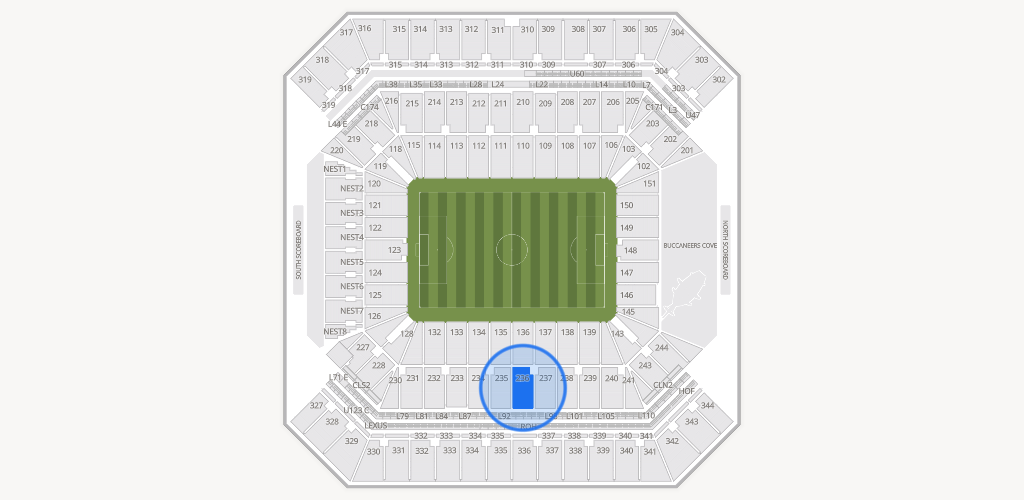 Raymond James Stadium Seating Chart