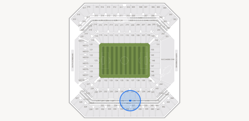 Raymond James Stadium Seating Chart