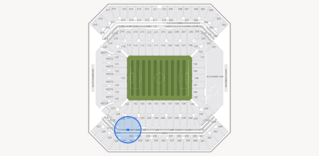 Raymond James Stadium Seating Chart