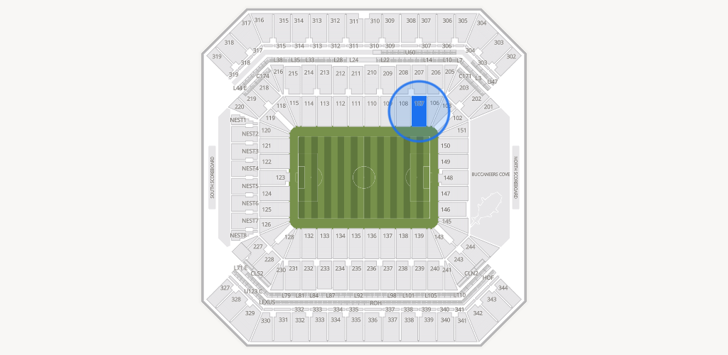 Raymond James Stadium Seating Chart