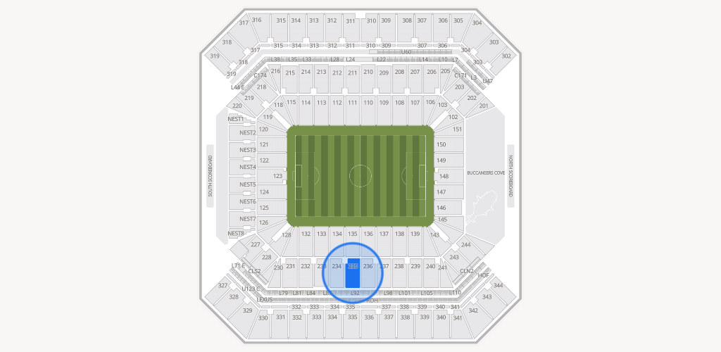 Raymond James Stadium Seating Chart