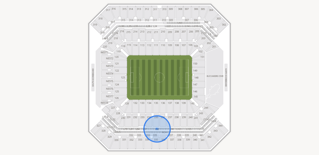 Raymond James Stadium Seating Chart