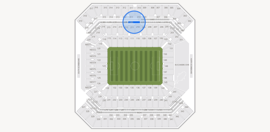 Raymond James Stadium Seating Chart