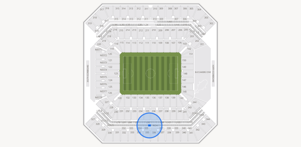 Raymond James Stadium Seating Chart