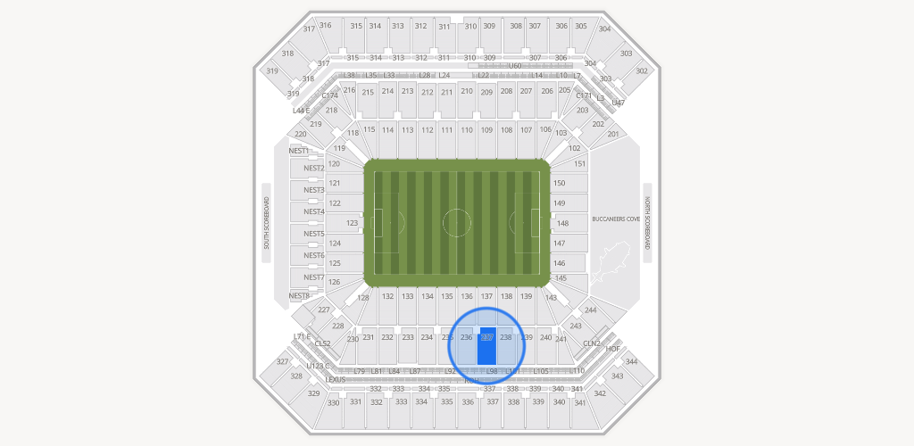 Raymond James Stadium Seating Chart