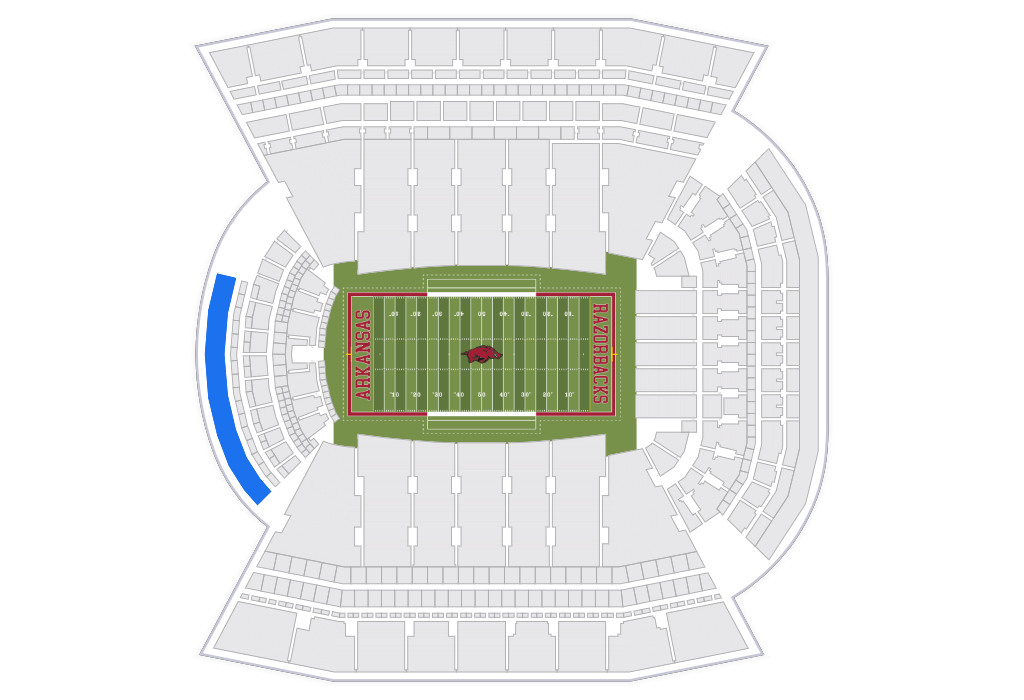 LSU at Arkansas tickets in Fayetteville (Razorback Stadium) - Nov 28 ...