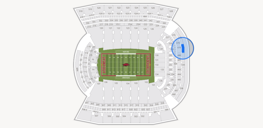 Razorback Stadium Seating Chart