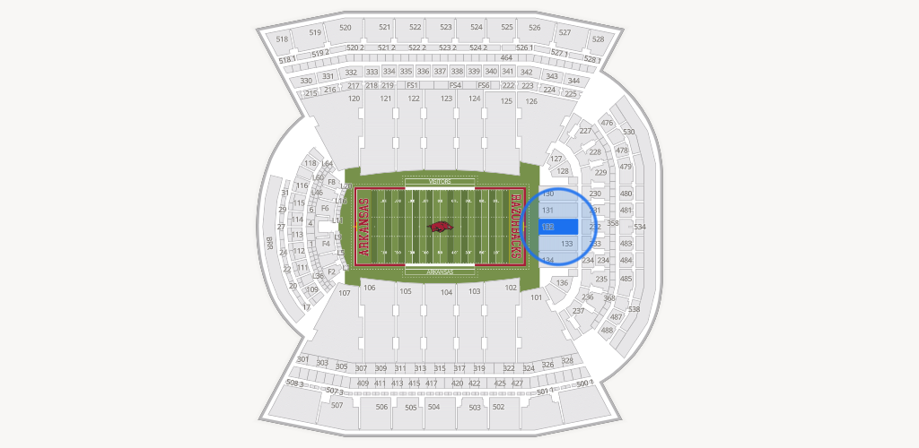 Razorback Stadium Seating Chart