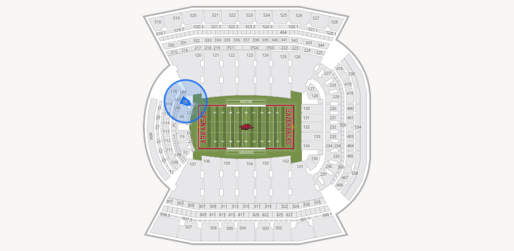 Razorback Stadium Seating Chart