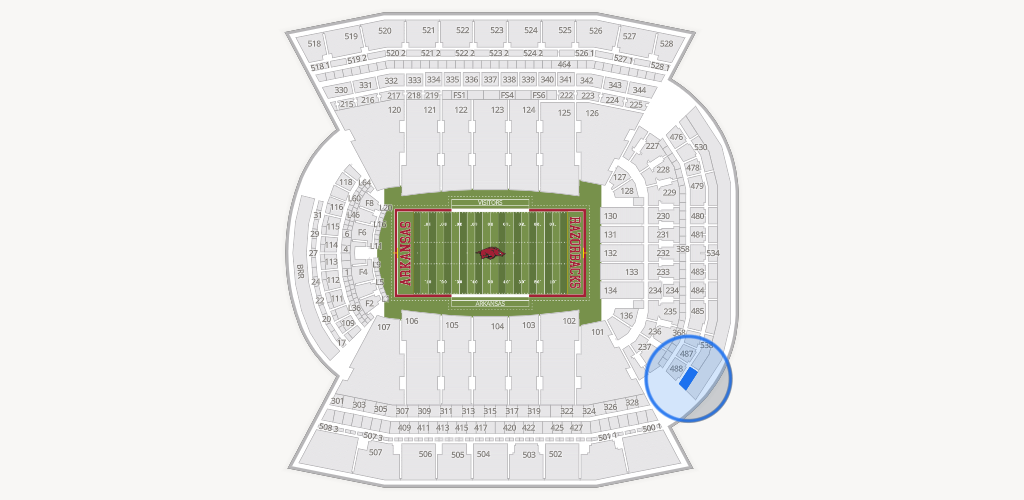 Razorback Stadium Seating Chart