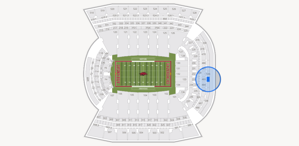 Razorback Stadium Seating Chart