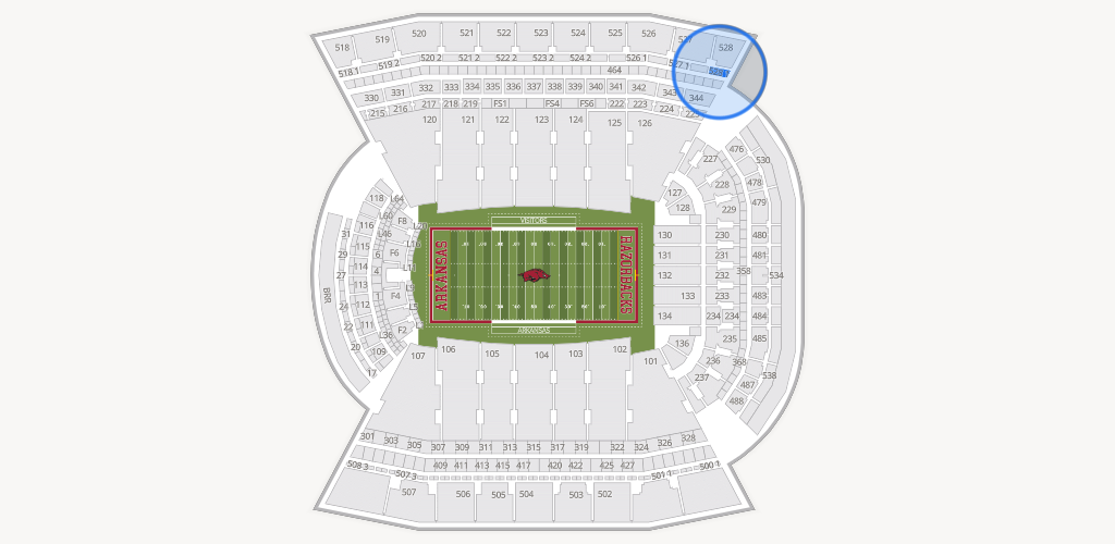 Razorback Stadium Seating Chart