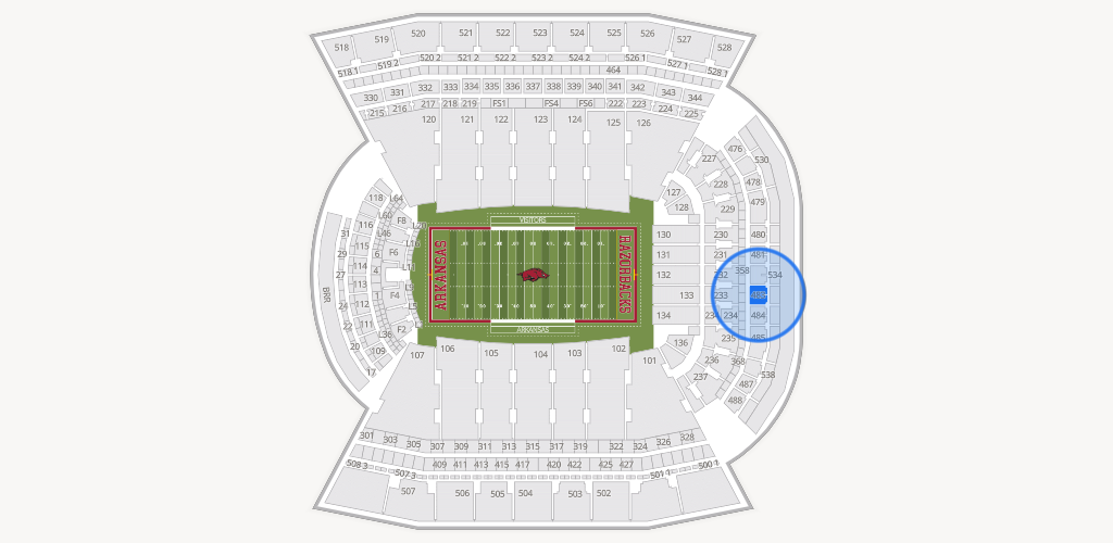 Razorback Stadium Seating Chart