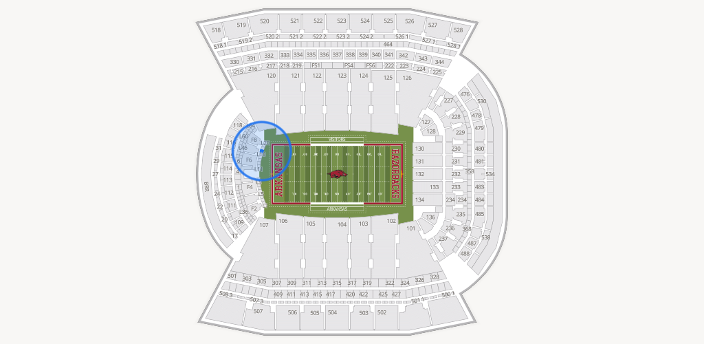 Razorback Stadium Seating Chart