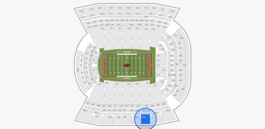 Razorback Stadium Seating Chart