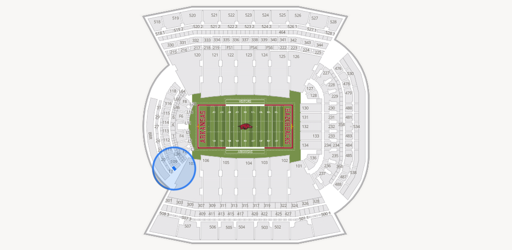Razorback Stadium Seating Chart