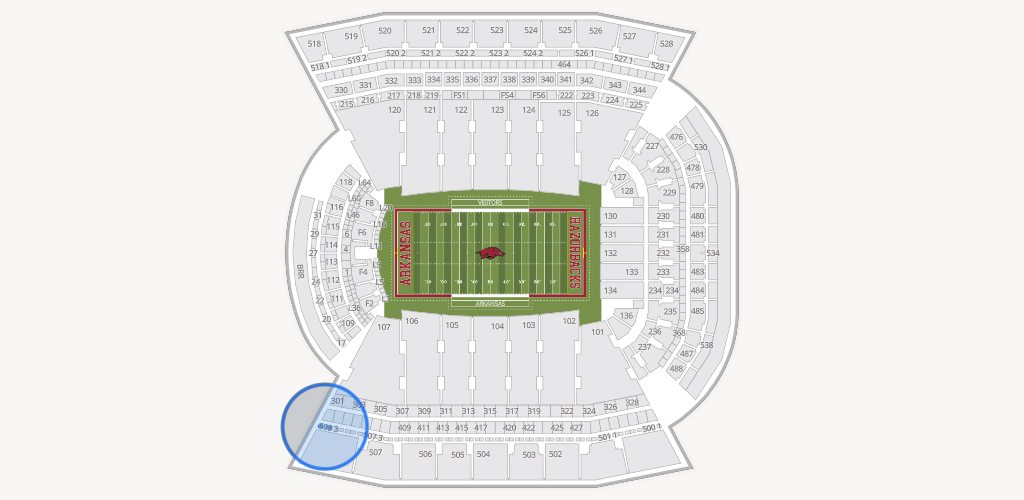 Razorback Stadium Seating Chart