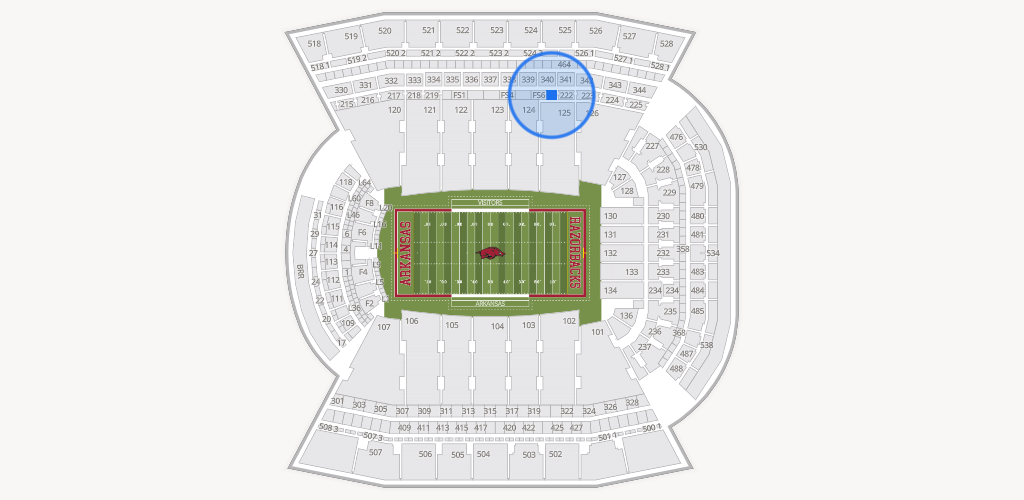 Razorback Stadium Seating Chart