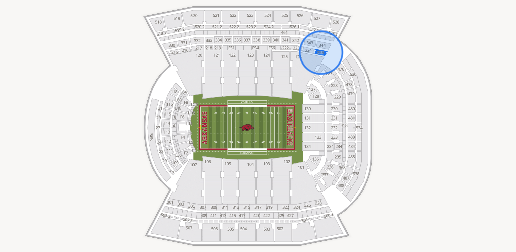 Razorback Stadium Seating Chart