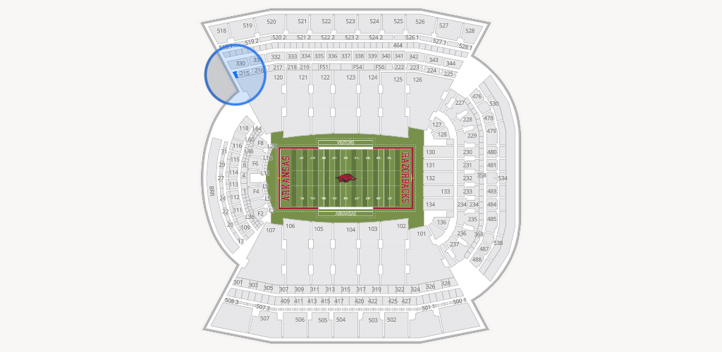 Razorback Stadium Seating Chart
