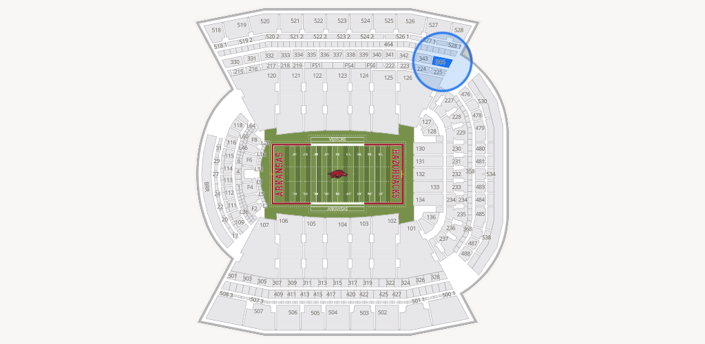 Razorback Stadium Seating Chart