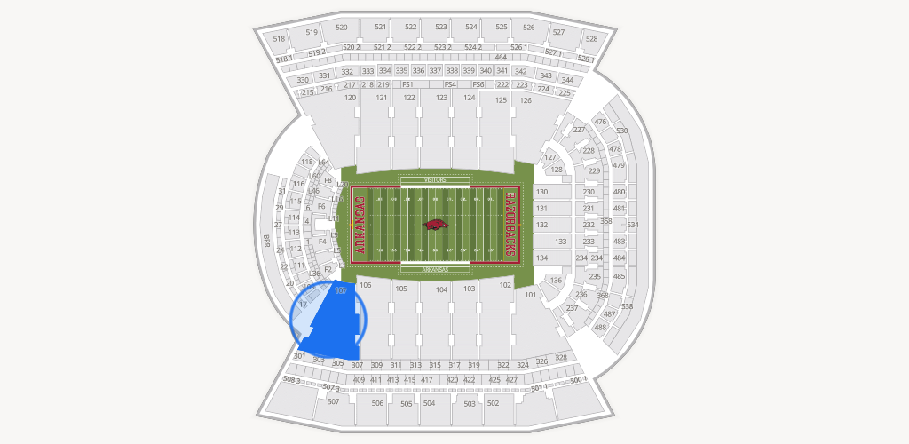Razorback Stadium Seating Chart