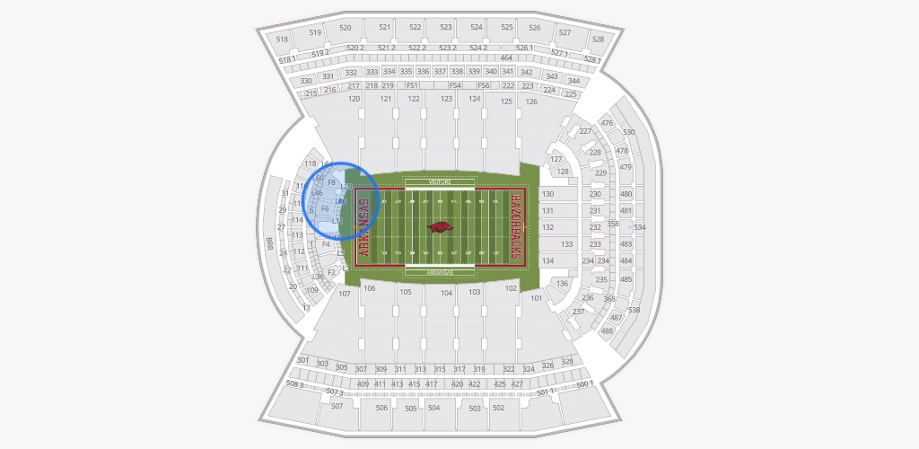 Razorback Stadium Seating Chart