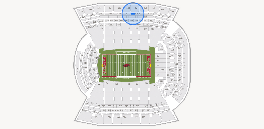 Razorback Stadium Seating Chart