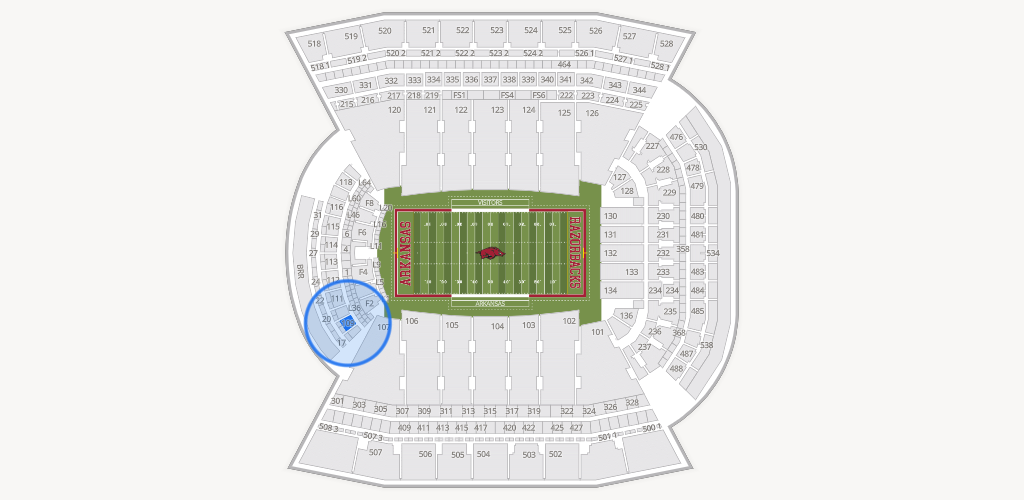 Razorback Stadium Seating Chart