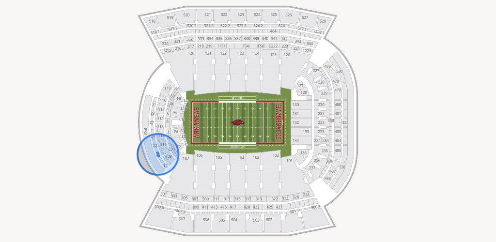 Razorback Stadium Seating Chart