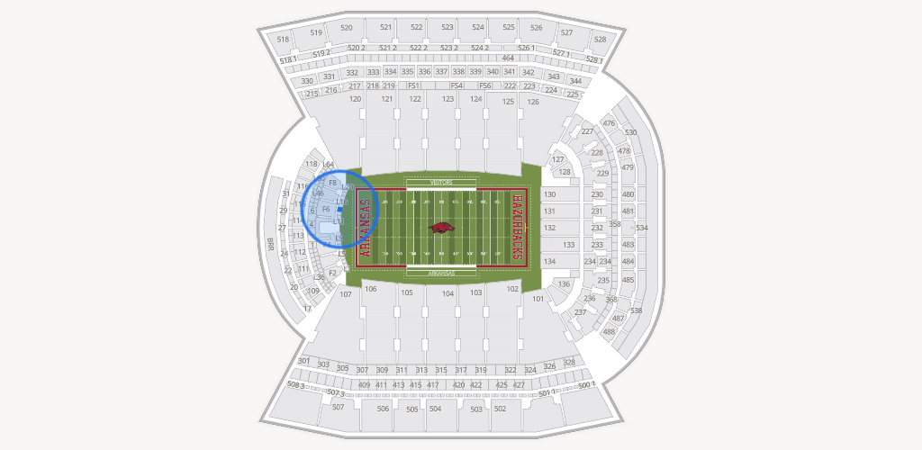 Razorback Stadium Seating Chart