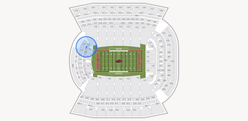 Razorback Stadium Seating Chart