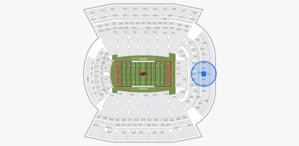 Razorback Stadium Seating Chart