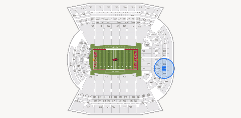 Razorback Stadium Seating Chart