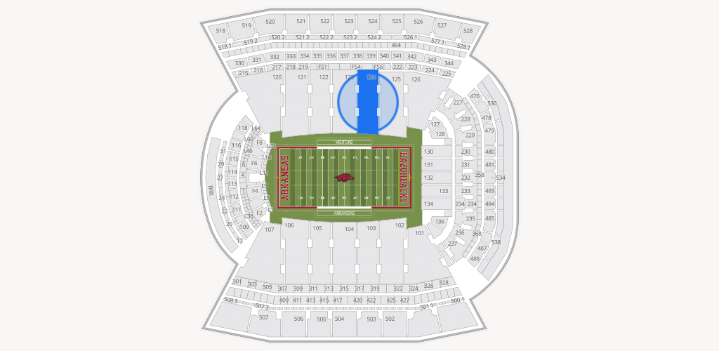 Razorback Stadium Seating Chart