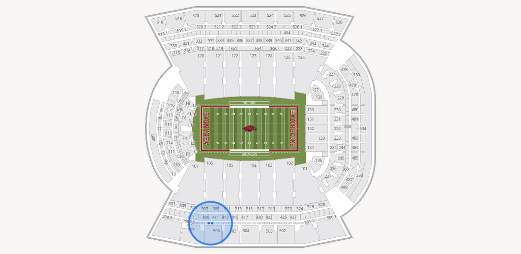 Razorback Stadium Seating Chart