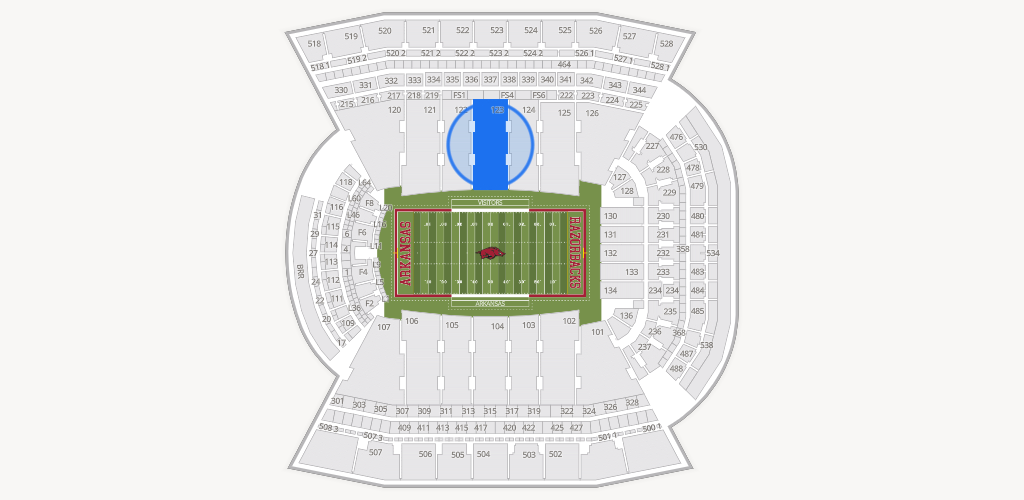Razorback Stadium Seating Chart