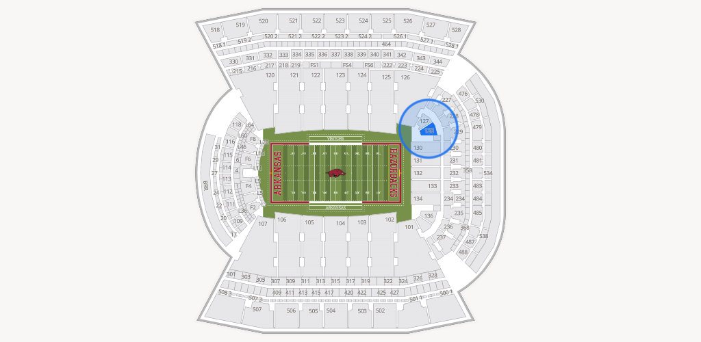 Razorback Stadium Seating Chart