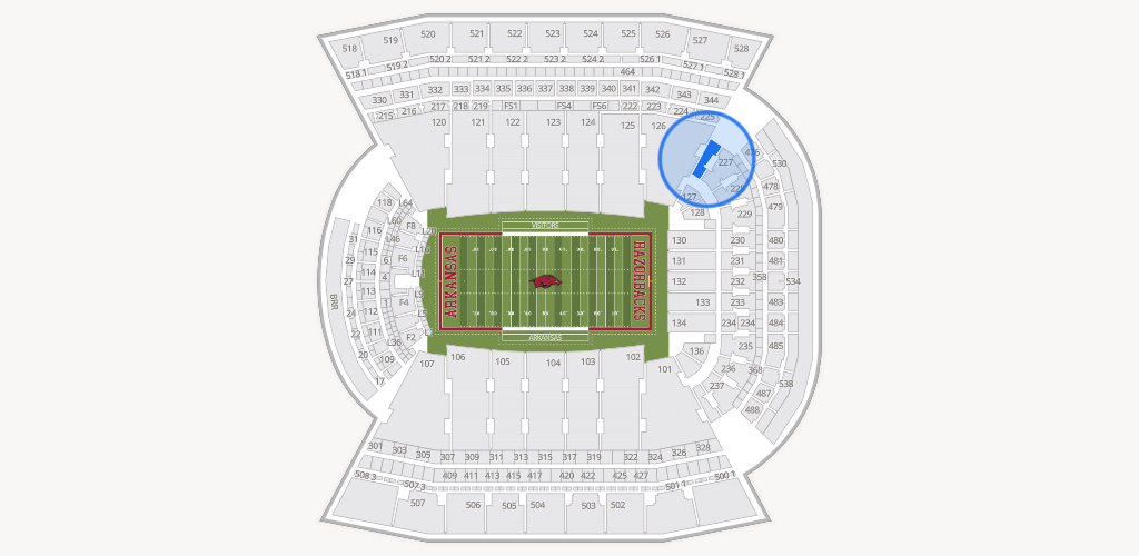 Razorback Stadium Seating Chart