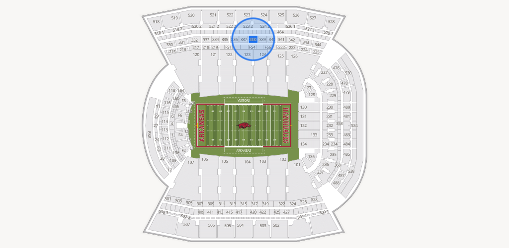 Razorback Stadium Seating Chart