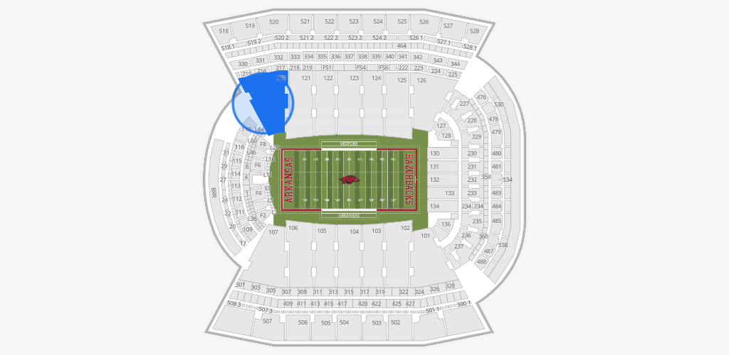 Razorback Stadium Seating Chart