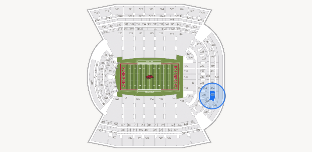 Razorback Stadium Seating Chart
