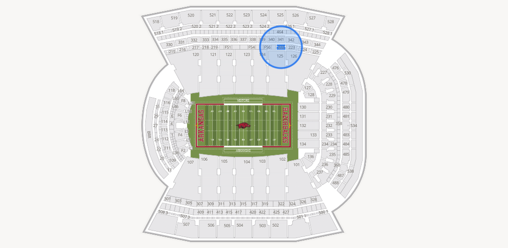 Razorback Stadium Seating Chart