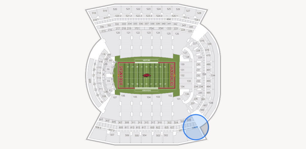 Razorback Stadium Seating Chart
