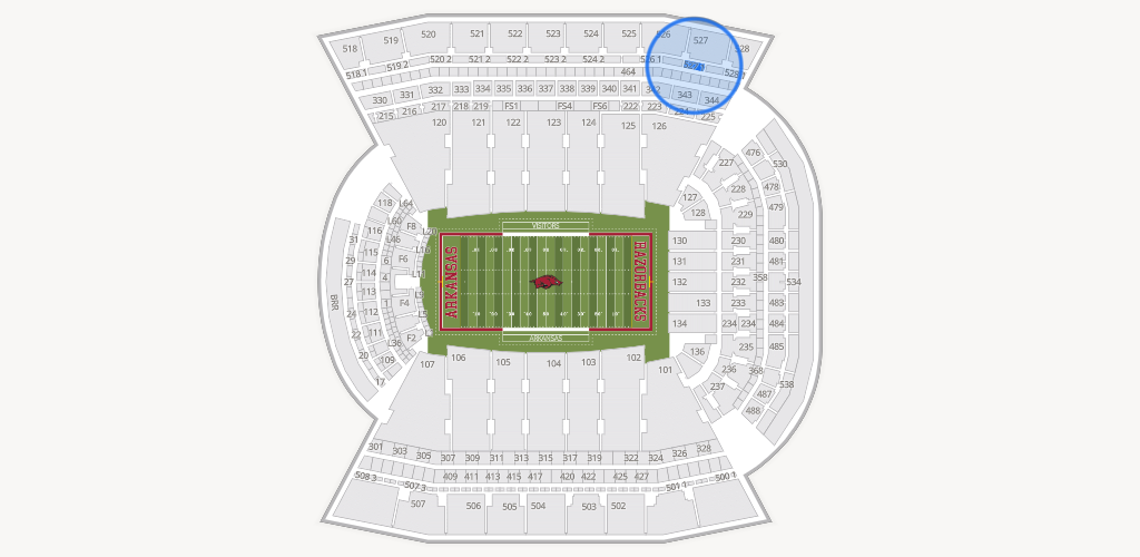 Razorback Stadium Seating Chart