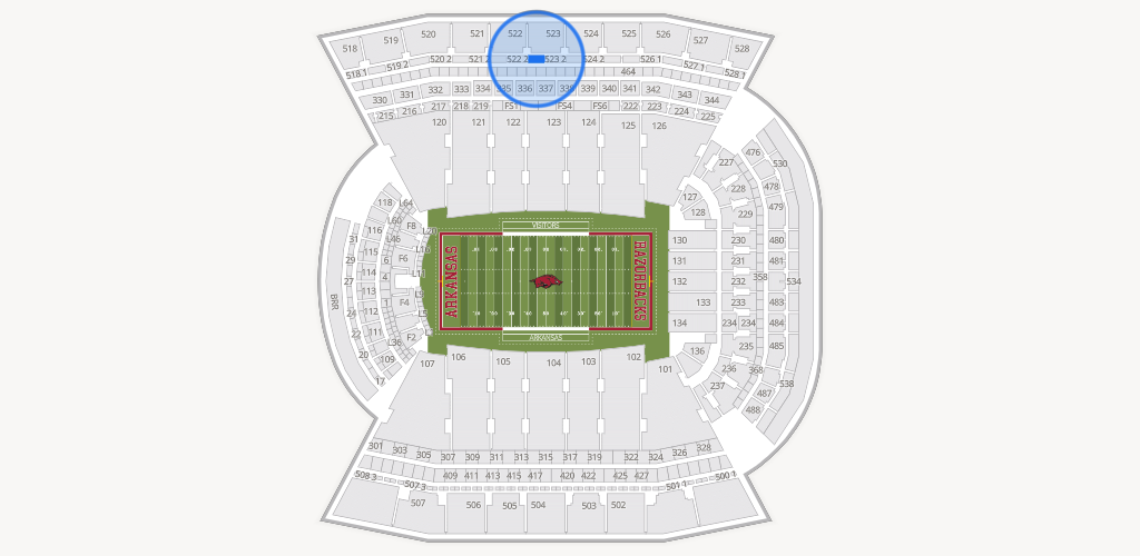 Razorback Stadium Seating Chart