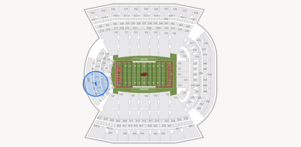 Razorback Stadium Seating Chart