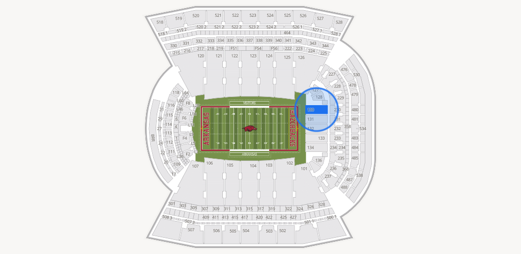 Razorback Stadium Seating Chart