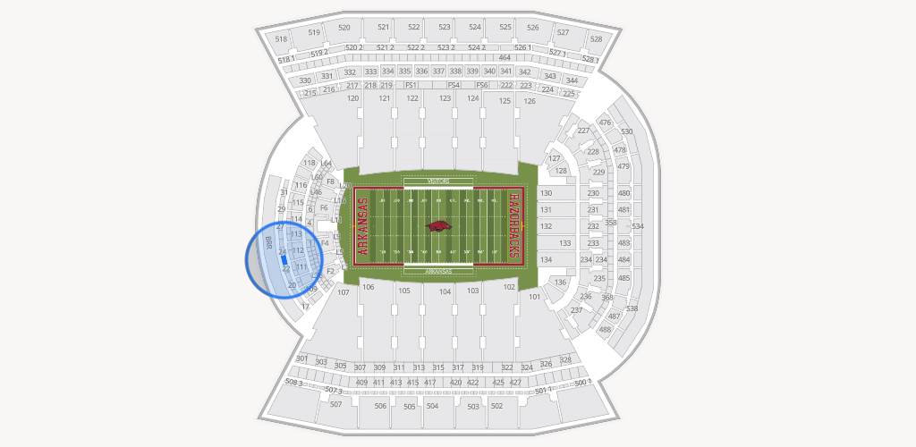 Razorback Stadium Seating Chart